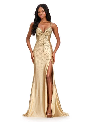 Ashley Lauren #12412 #1 Gold frontface vertical thumbnail