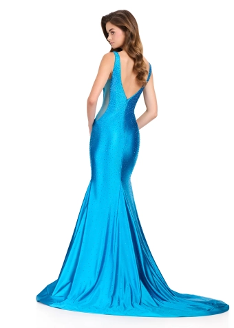 Ashley Lauren #12414 #11 Peacock backface vertical thumbnail
