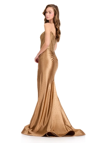 Ashley Lauren #12416 #8 Cocoa backface vertical thumbnail