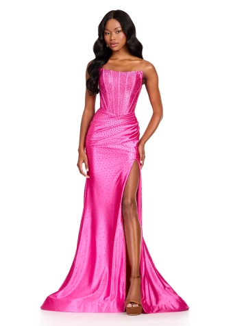 Ashley Lauren #12416 #4 Fuchsia frontface vertical thumbnail
