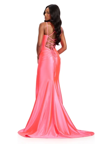 Ashley Lauren #12417 #6 Neon Pink backface vertical thumbnail