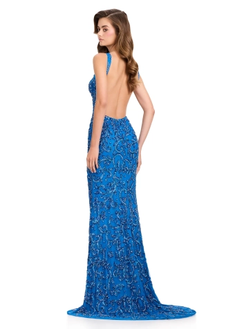 Ashley Lauren #12438 #6 Peacock backface vertical thumbnail
