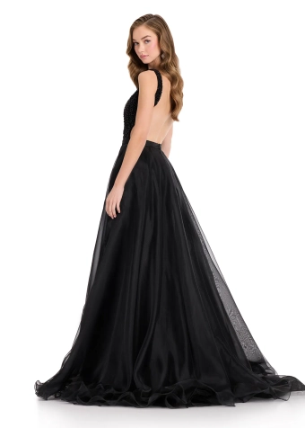 Ashley Lauren Style #1740 #34 Black backface vertical thumbnail