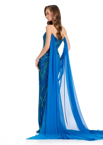 Ashley Lauren 1868 #15 Peacock backface vertical thumbnail