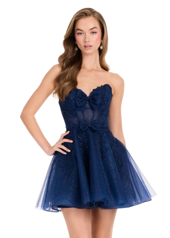 Ashley Lauren #40017 #0 default Navy frontface vertical thumbnail