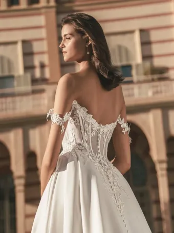 Blue by Enzoani Style #Udell #3 backface vertical cropped thumbnail