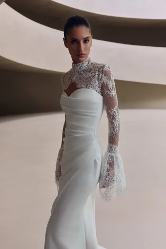 Milla Nova - White and Lace Liania #2 frontface vertical cropped thumbnail