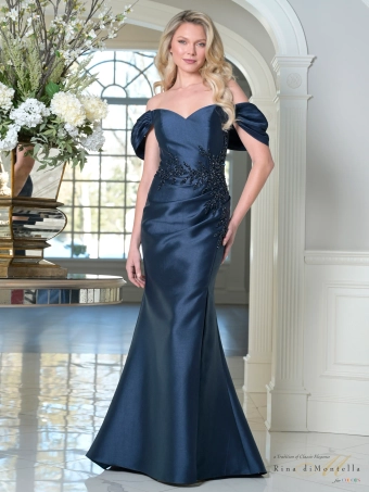 Rina di Montella Style No. RD3527 #2 Navy frontface vertical thumbnail