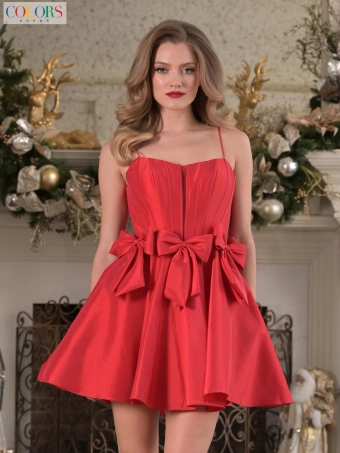 Colors Dress Style No. 3637 #4 Red frontface vertical thumbnail