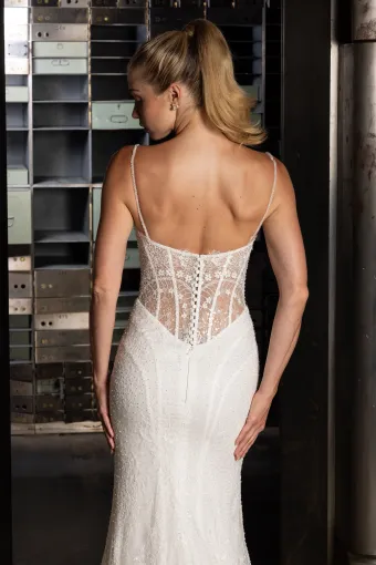 Elissar Bridal Style #Zoe #7 backface vertical cropped thumbnail