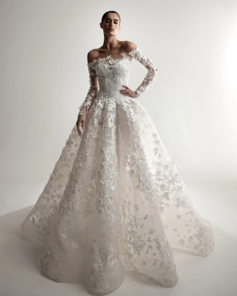 Monique Lhuillier Clover #0 default frontface vertical thumbnail