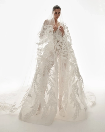 Monique Lhuillier Laurel #0 default frontface vertical thumbnail