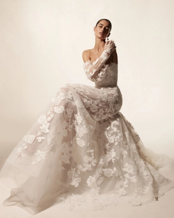 Monique Lhuillier Vida #0 default frontface vertical thumbnail