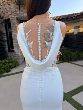 Nantes Collection by Evelyn Bridal Elira #3 backface vertical cropped thumbnail