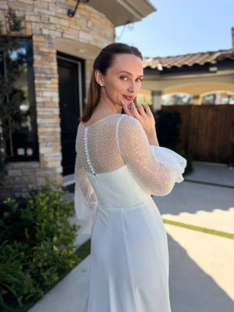 Nantes Collection by Evelyn Bridal Calira #4 backface vertical cropped thumbnail