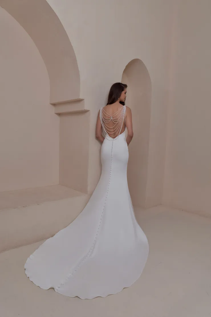 La Perle by Calla Blanche Style #LP2646 #1 backface vertical picture