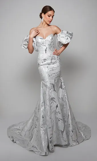 Alyce Paris 7055  Mermaid Wedding Dress Sweetheart Neckline #7 frontface vertical thumbnail