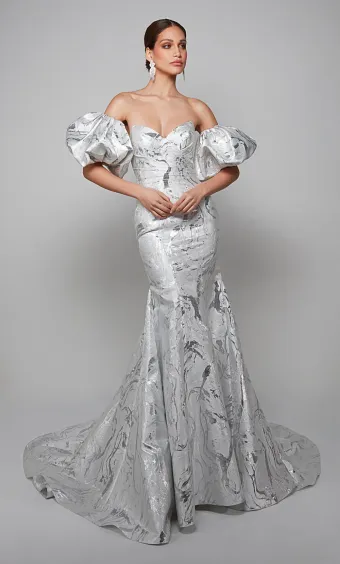 Alyce Paris 7055  Mermaid Wedding Dress Sweetheart Neckline #11 frontface vertical thumbnail