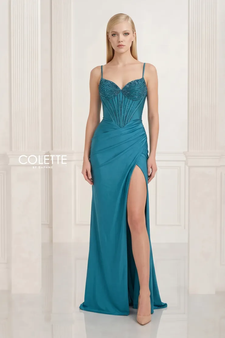 Style CL2821 Colette by Daphne #0 default Turquoise frontface vertical picture
