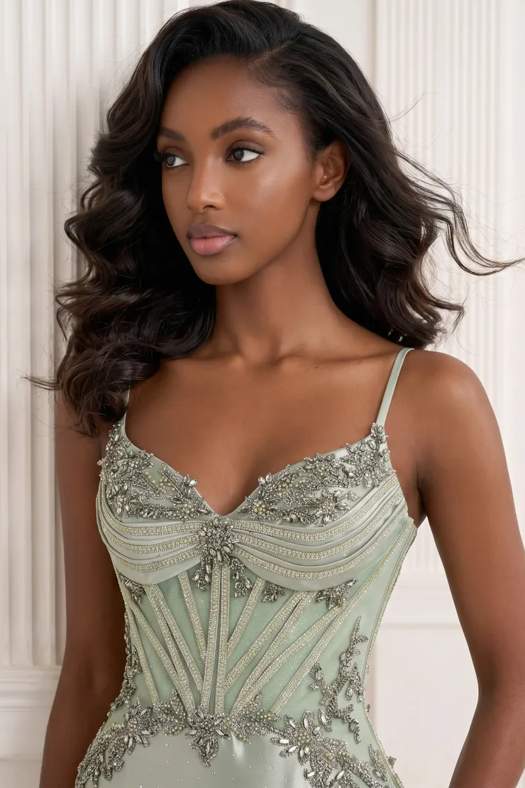 Style CL2826 Colette by Daphne #4 Sage frontface vertical cropped picture