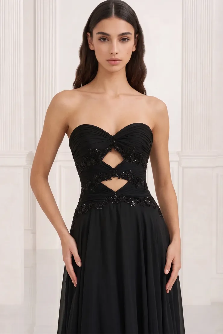 Style CL2851 Colette by Daphne #4 Black frontface vertical cropped picture