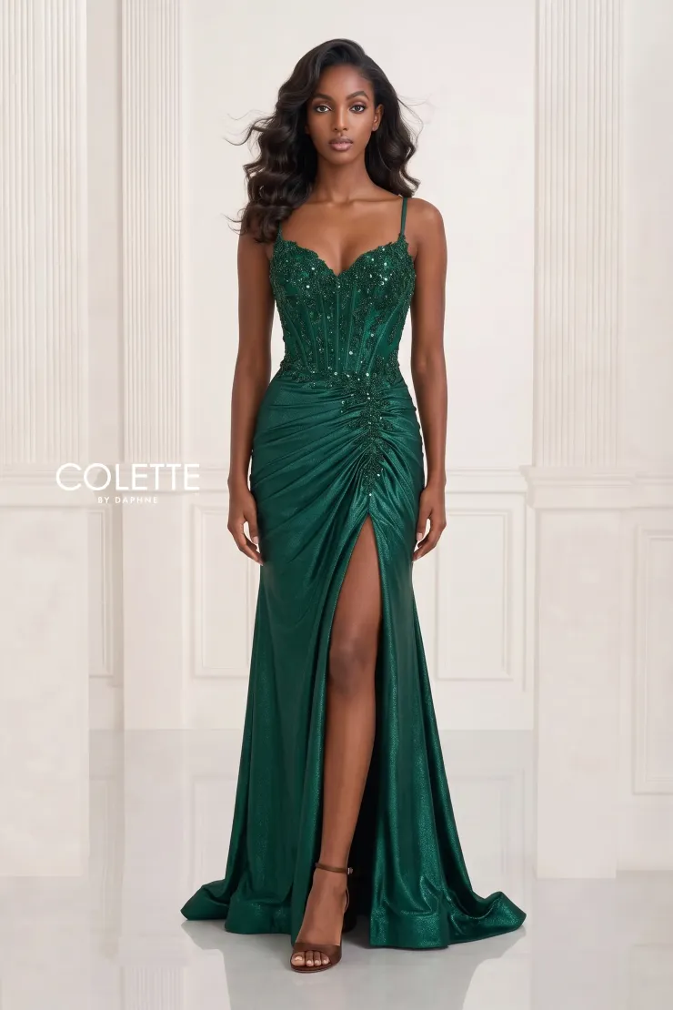 Style CL2891 Colette by Daphne #3 Hunter Green frontface vertical picture