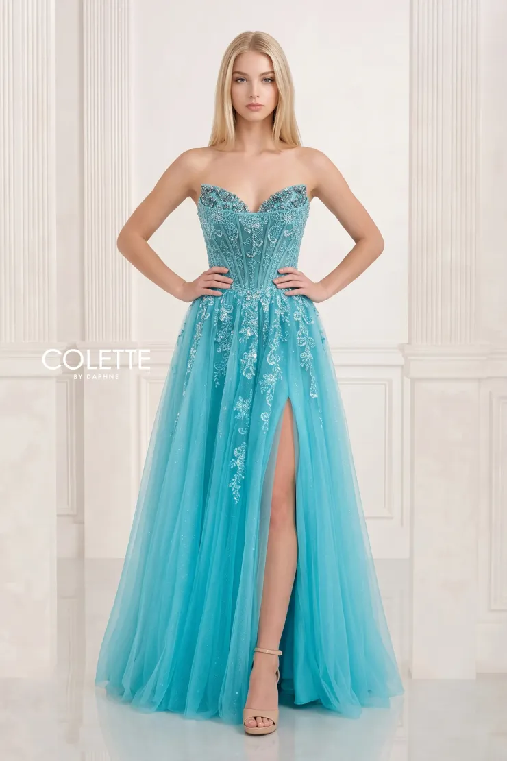 Style CL2941 Colette by Daphne #2 Aqua frontface vertical picture