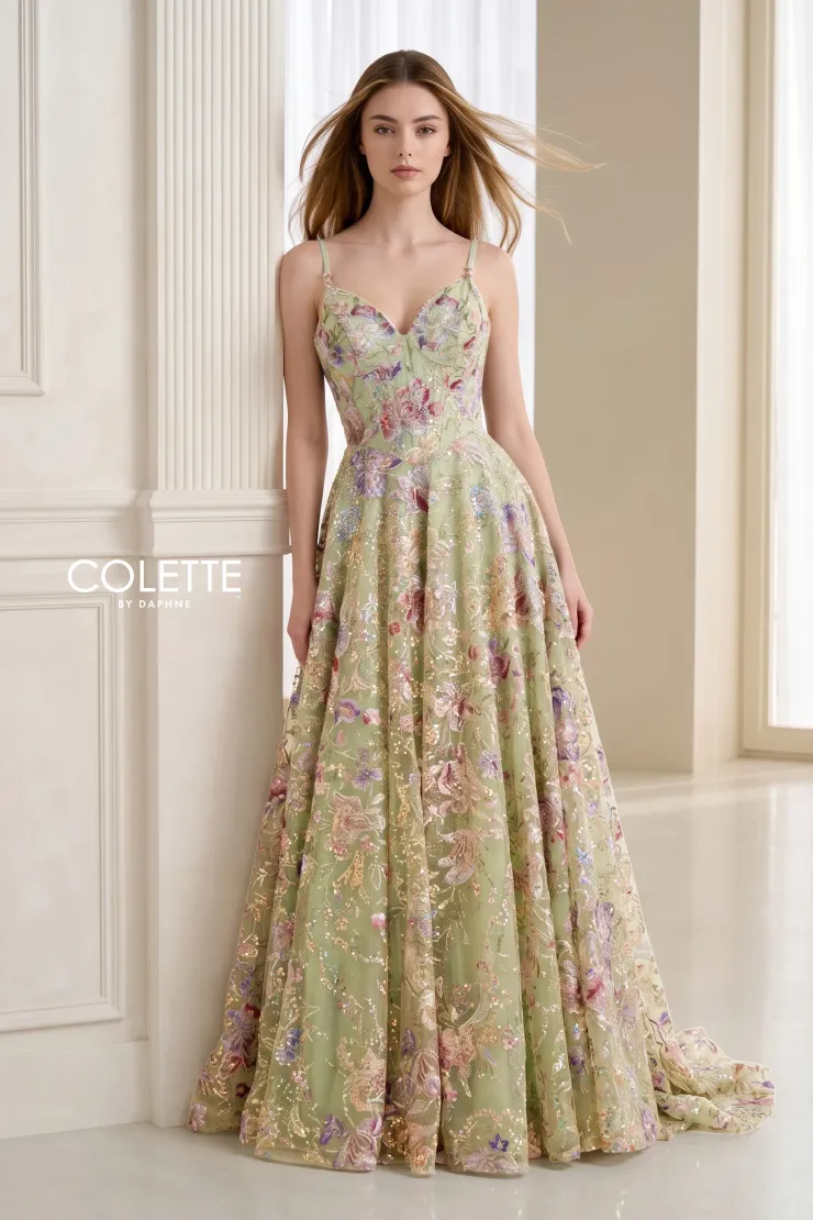 Style CL2961 Colette by Daphne #0 default Sage/Multi frontface vertical picture