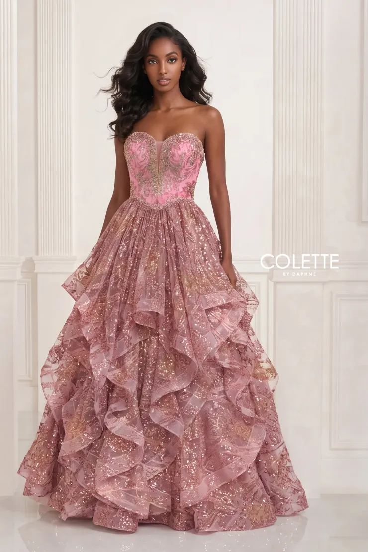 Style CL3006 Colette by Daphne #5 Pink/Gold frontface vertical picture