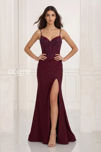 Colette by Daphne Style #CL2821 #1 Merlot frontface vertical thumbnail