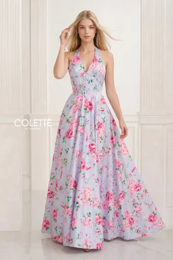 Colette by Daphne Style #CL2916 #1 Light Periwinkle/Multi frontface vertical thumbnail