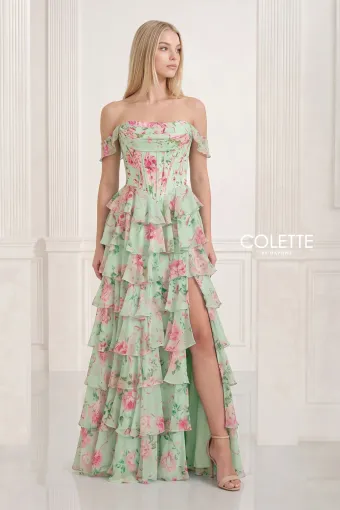 Colette by Daphne Style #CL2936 #1 Mint/Multi frontface vertical thumbnail