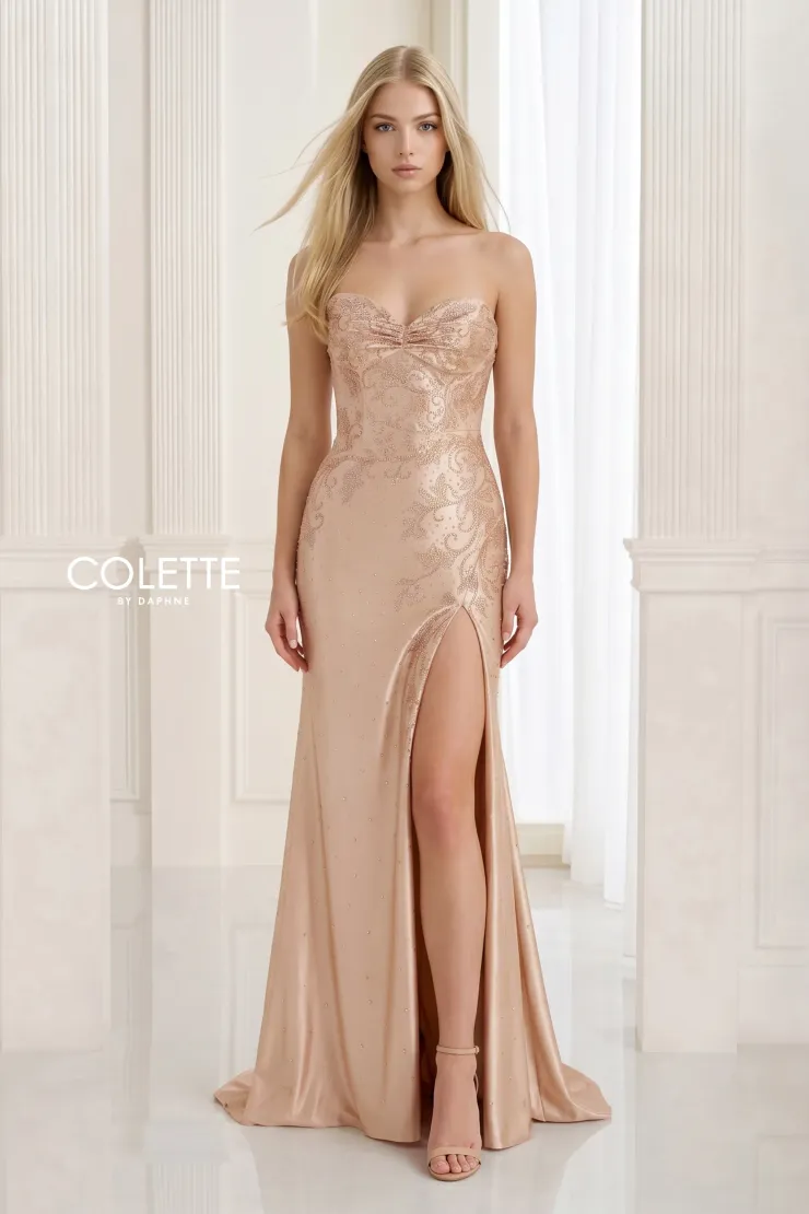 Colette by Daphne Style #CL2946 #1 Champagne frontface vertical picture