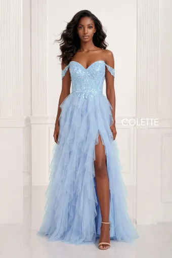 Colette by Daphne Style #CL2976 #0 default Light Blue frontface vertical thumbnail