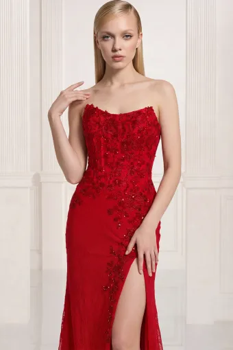 Colette by Daphne Style #CL2981 #4 Red frontface vertical cropped thumbnail