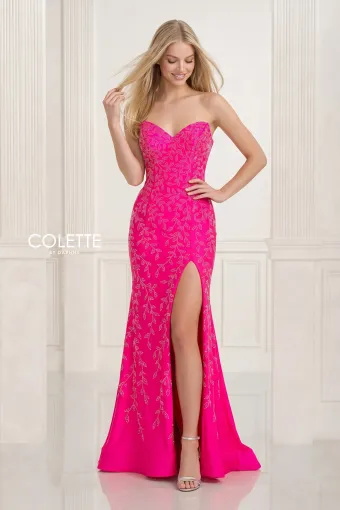 Colette by Daphne Style #CL2986 #2 Hot Pink frontface vertical thumbnail
