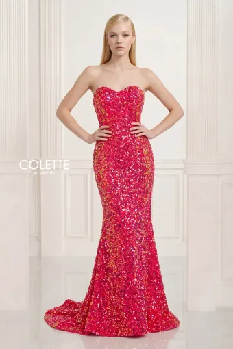 Colette by Daphne Style #CL2996 #2 Electric Pink frontface vertical thumbnail