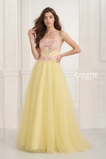 Colette by Daphne Style #CL6107 #3 Yellow/Multi frontface vertical thumbnail