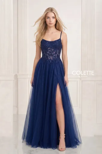 Colette by Daphne CL8240 #13 Navy Blue frontface vertical thumbnail