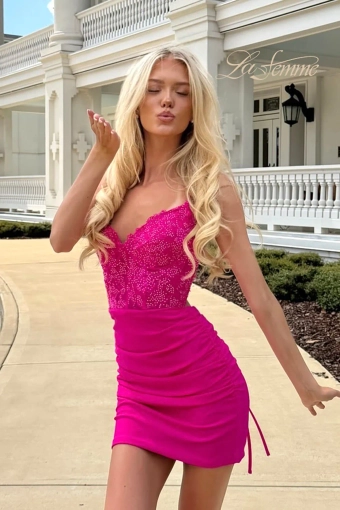 La Femme Style #32617 #3 Hot Fuchsia frontface vertical thumbnail