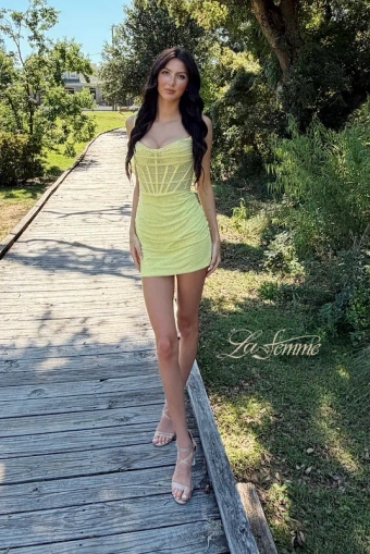 La Femme Style #33234 #2 Yellow frontface vertical thumbnail
