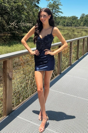 La Femme Style #33243 #0 default Navy frontface vertical thumbnail