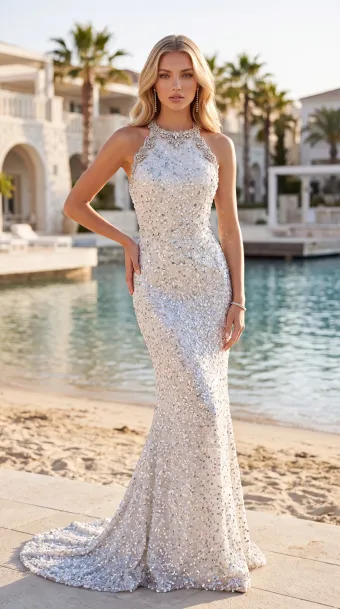 Jasz Couture Style #8010 $0 default White/Silver frontface vertical thumbnail