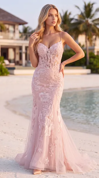 Jasz Couture Style #8015 $2 Pink frontface vertical thumbnail