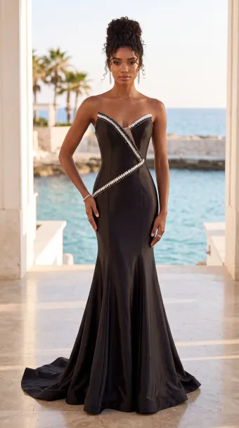Jasz Couture Style #8031 $0 default Black frontface vertical thumbnail