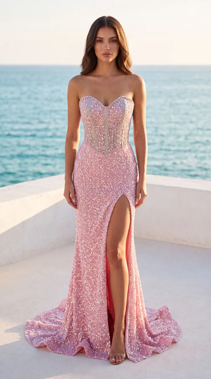 Jasz Couture Style #8037 #0 default Pink frontface vertical picture