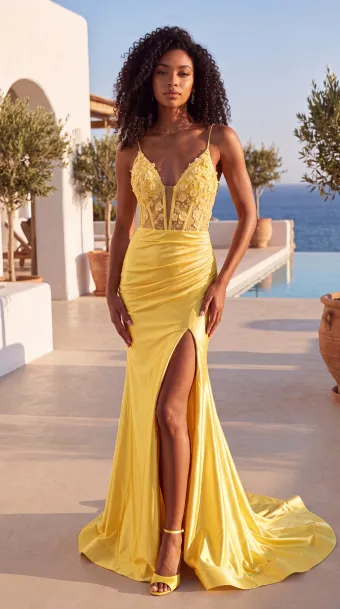 Jasz Couture Style #8044 $0 default Yellow frontface vertical thumbnail