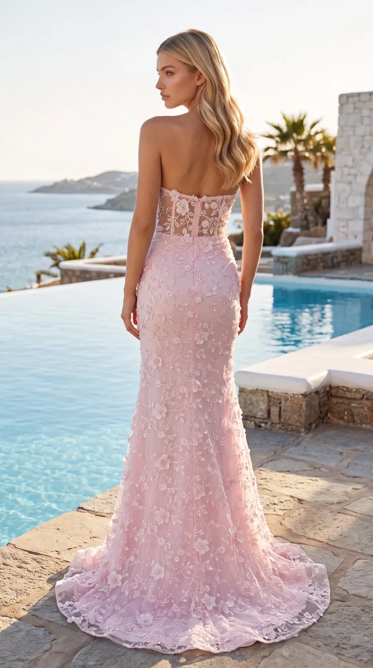 Jasz Couture Style #8068 #3 default Pink backface vertical picture
