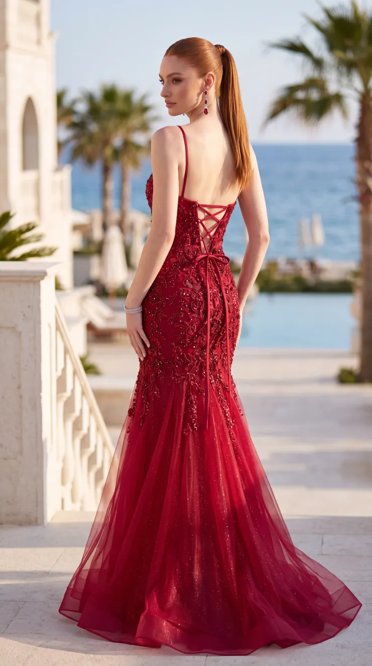 Jasz Couture Style #8069 #2 default Wine backface vertical picture