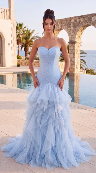 Jasz Couture Style #8072 $1 Light Blue frontface vertical thumbnail